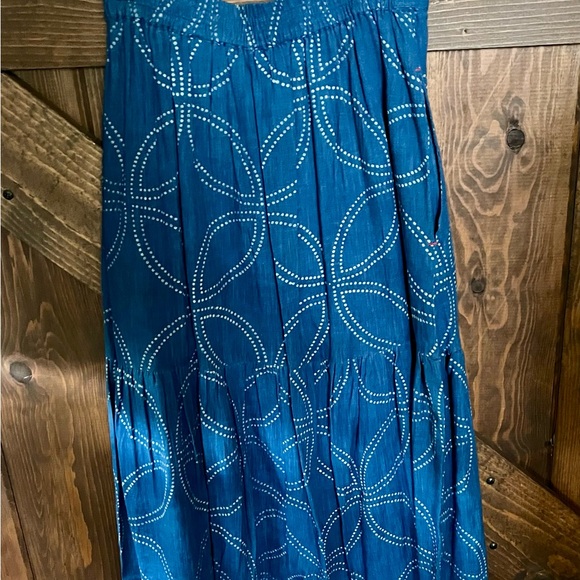 Delicious soft cotton layered boho skirt with front buttons NWOT - Picture 2 of 6